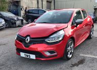 2019 19 RENAULT CLIO 0.9 TCe GT-LINE NAV CAT N DAMAGED SALVAGE