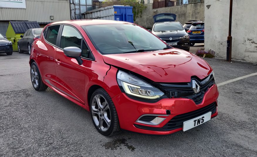 2019 19 RENAULT CLIO 0.9 TCe GT-LINE NAV CAT N DAMAGED SALVAGE