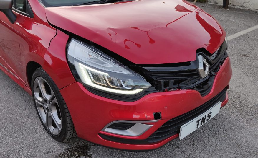 2019 19 RENAULT CLIO 0.9 TCe GT-LINE NAV CAT N DAMAGED SALVAGE