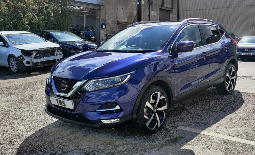 2018 68 NISSAN QASHQAI TEKNA 1.5 DCI UNRECORDED DAMAGED SALVAGE