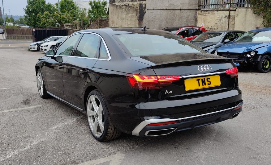 2019 69 AUDI A4 2.0 TFSI 40 S-LINE AUTO UNRECORDED DAMAGED SALVAGE