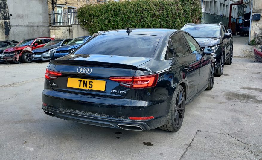 2019 19 AUDI A4 2.0 35 TFSI BLACK EDITION AUTO UNRECORDED DAMAGED SALVAGE