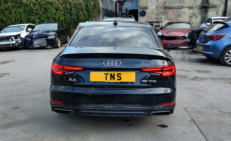 2019 19 AUDI A4 2.0 35 TFSI BLACK EDITION AUTO UNRECORDED DAMAGED SALVAGE