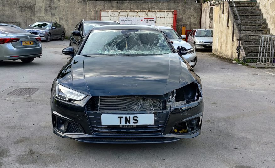 2019 19 AUDI A4 2.0 35 TFSI BLACK EDITION AUTO UNRECORDED DAMAGED SALVAGE