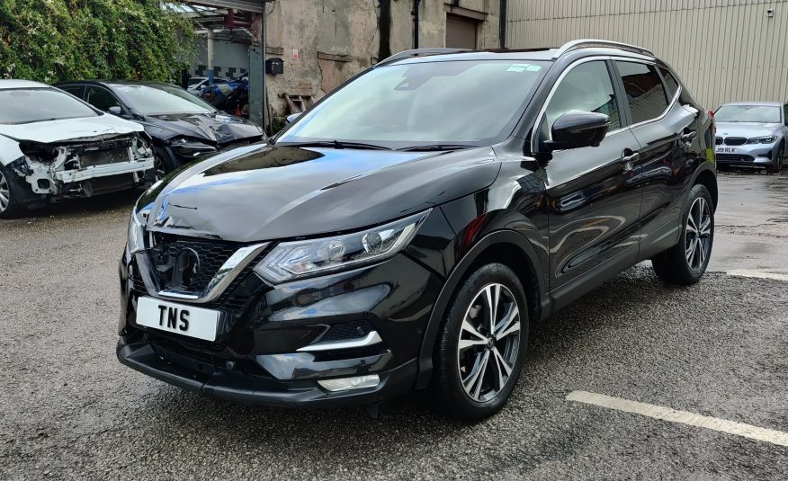 2019 NISSAN QASHQAI N-CONNECTA 1.3 DIG-T UNRECORDED DAMAGED SALVAGE