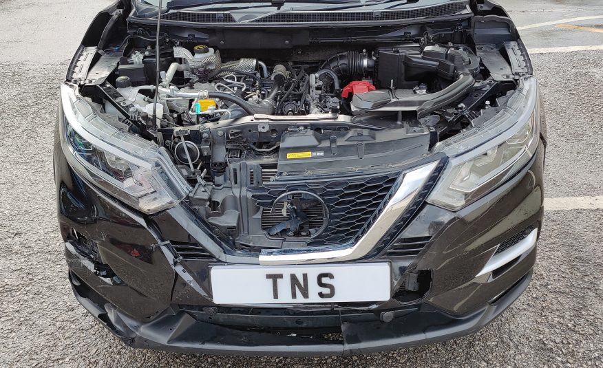 2019 NISSAN QASHQAI N-CONNECTA 1.3 DIG-T UNRECORDED DAMAGED SALVAGE