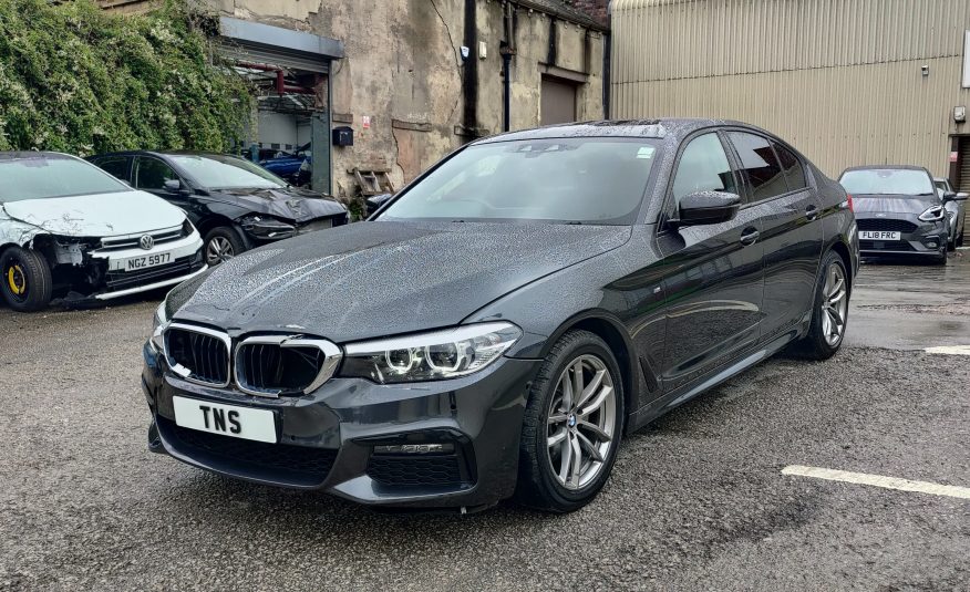 2019 19 BMW 5 SERIES 520D M SPORT AUTO UNRECORDED DAMAGED SALVAGE