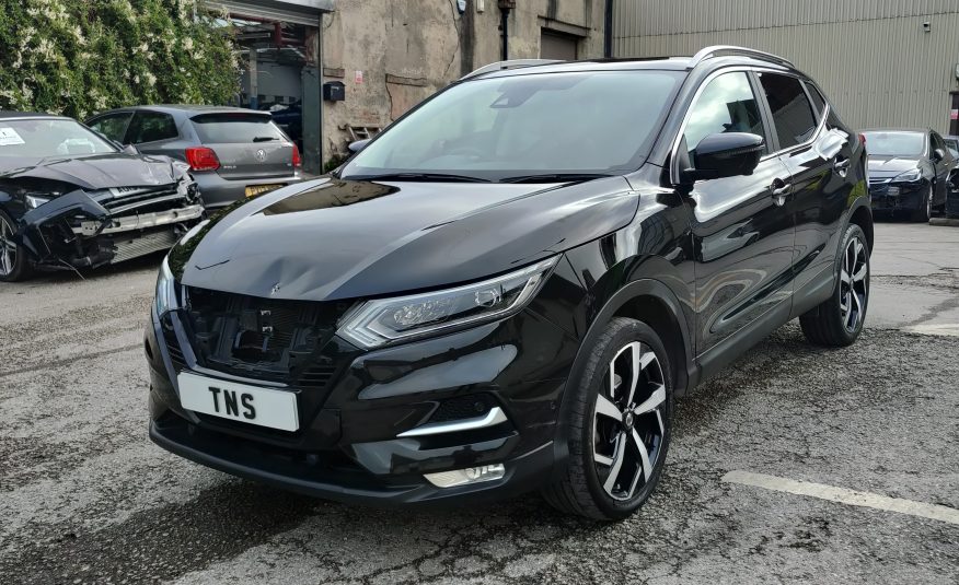 2018 68 NISSAN QASHQAI TEKNA 1.5 DCI UNRECORDED DAMAGED SALVAGE