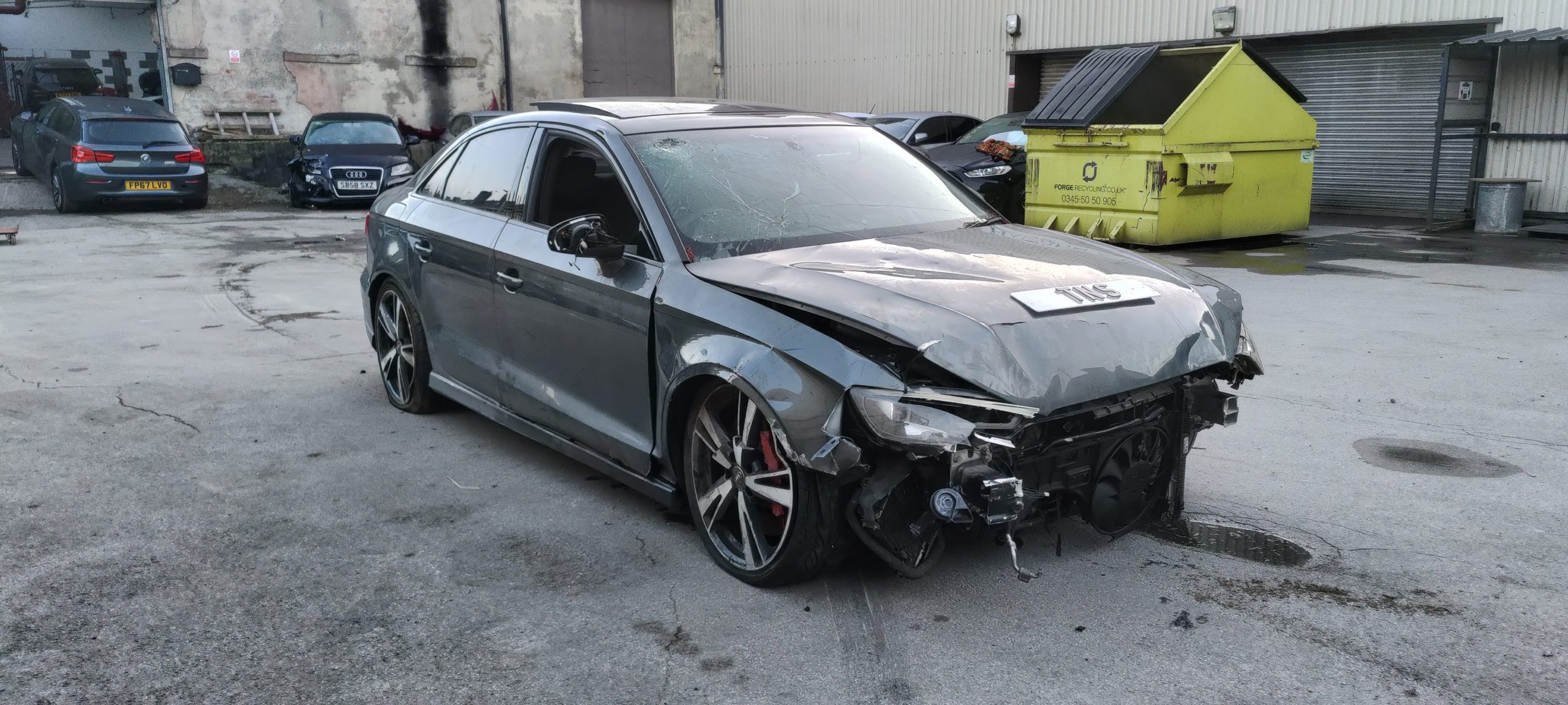 2018 AUDI RS3 2.5 TFSI AUTO QUATTRO UNRECORDED DAMAGED SALVAGE