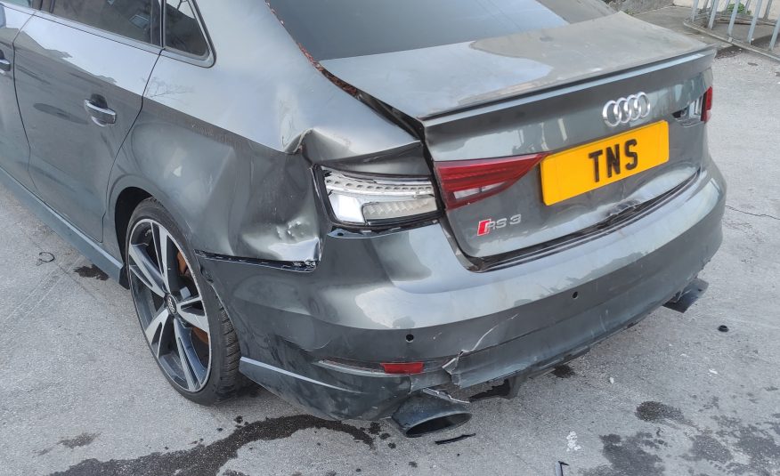 2018 AUDI RS3 2.5 TFSI AUTO QUATTRO UNRECORDED DAMAGED SALVAGE