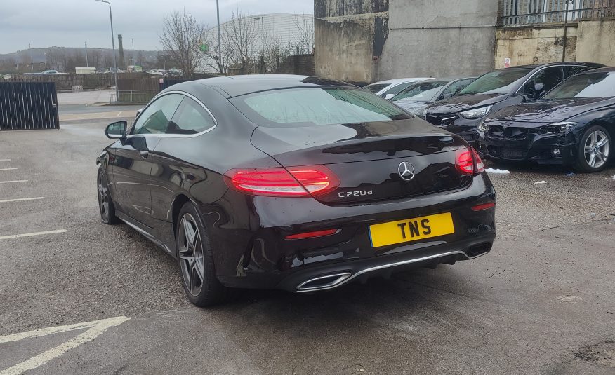 2018 68 MERCEDES C220D AMG LINE COUPE 9G TRONIC+ AUTO UNRECORDED DAMAGED SALVAGE