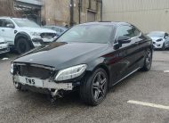 2018 68 MERCEDES C220D AMG LINE COUPE 9G TRONIC+ AUTO UNRECORDED DAMAGED SALVAGE