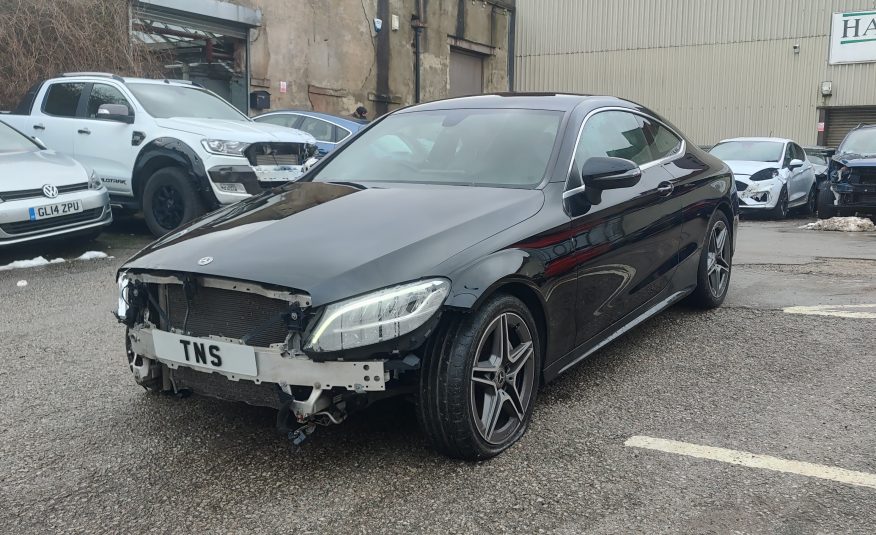 2018 68 MERCEDES C220D AMG LINE COUPE 9G TRONIC+ AUTO UNRECORDED DAMAGED SALVAGE