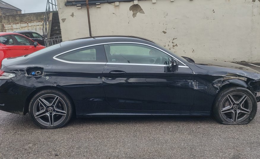 2018 68 MERCEDES C220D AMG LINE COUPE 9G TRONIC+ AUTO UNRECORDED DAMAGED SALVAGE