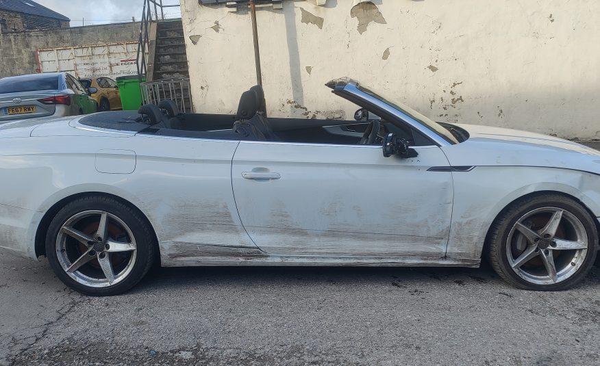 2020 20 AUDI A5 SPORT 40 TDI AUTO CONVERTIBLE UNRECORDED DAMAGED SALVAGE