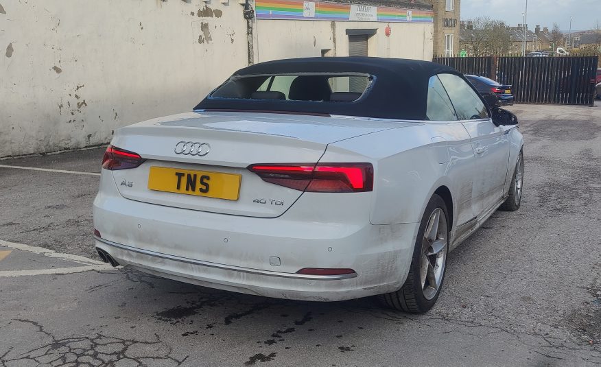 2020 20 AUDI A5 SPORT 40 TDI AUTO CONVERTIBLE UNRECORDED DAMAGED SALVAGE