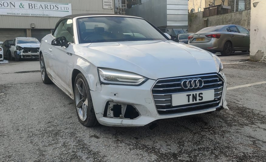 2020 20 AUDI A5 SPORT 40 TDI AUTO CONVERTIBLE UNRECORDED DAMAGED SALVAGE