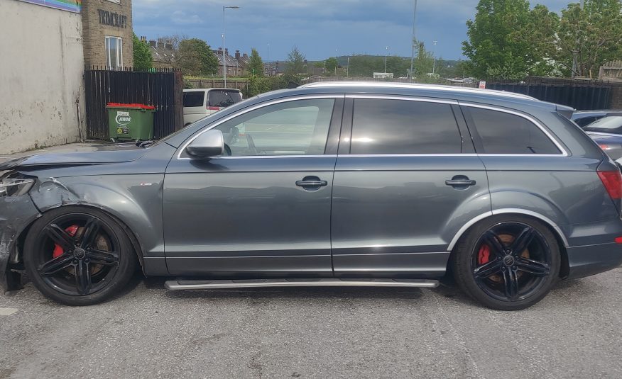 2013 AUDI Q7 4.2 TDI S LINE PLUS QUATTRO AUTO UNRECORDED DAMAGED SALVAGE