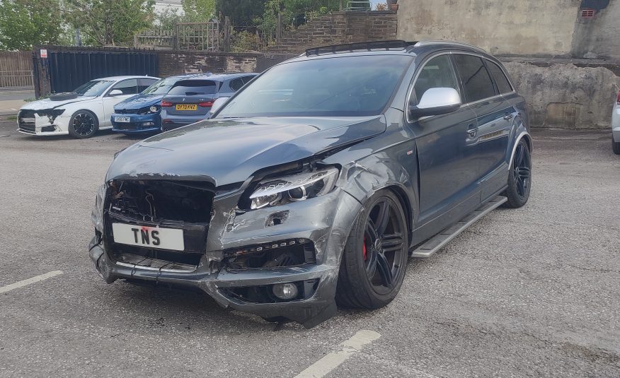 2013 AUDI Q7 4.2 TDI S LINE PLUS QUATTRO AUTO UNRECORDED DAMAGED SALVAGE