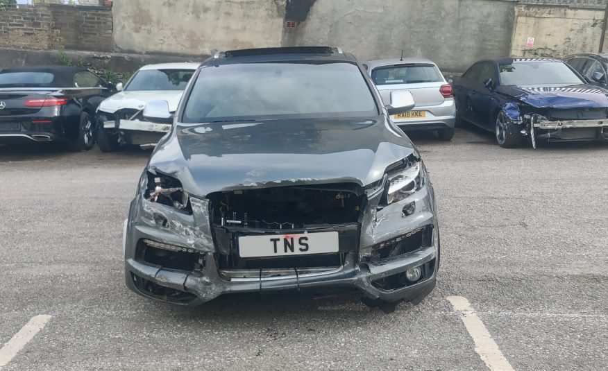 2013 AUDI Q7 4.2 TDI S LINE PLUS QUATTRO AUTO UNRECORDED DAMAGED SALVAGE