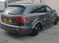 2013 AUDI Q7 4.2 TDI S LINE PLUS QUATTRO AUTO UNRECORDED DAMAGED SALVAGE