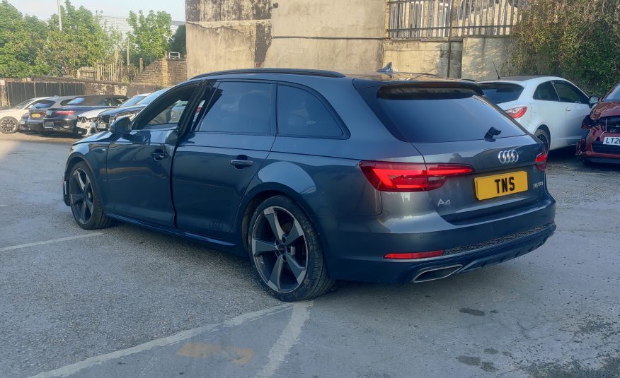 2019 19 AUDI A4 AVANT 2.0 35 TFSI BLACK ED. AUTO UNRECORDED DAMAGED SALVAGE