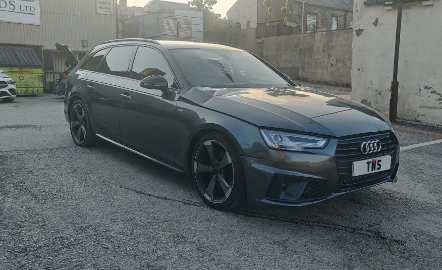 2019 19 AUDI A4 AVANT 2.0 35 TFSI BLACK ED. AUTO UNRECORDED DAMAGED SALVAGE