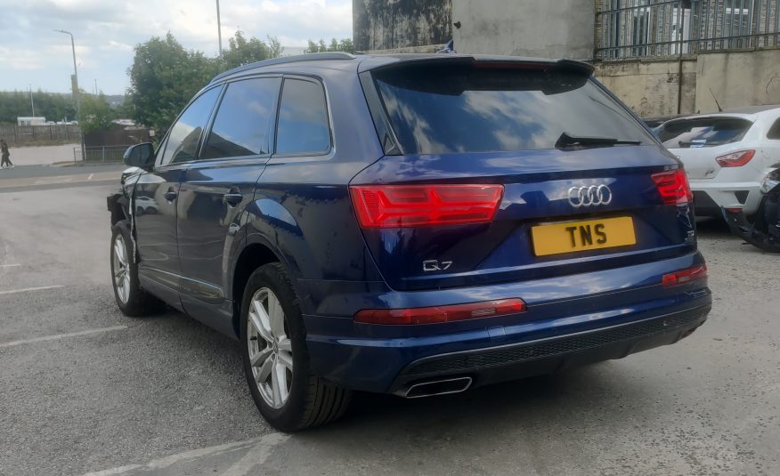 2019 19 AUDI Q7 3.0 TDI V6 S LINE QUATTRO 7 SEATS UNRECORDED DAMAGED SALVAGE