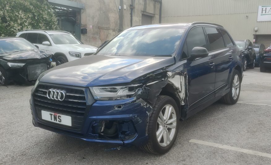 2019 19 AUDI Q7 3.0 TDI V6 S LINE QUATTRO 7 SEATS UNRECORDED DAMAGED SALVAGE