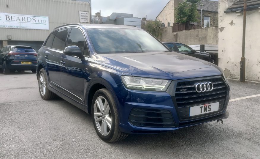 2019 19 AUDI Q7 3.0 TDI V6 S LINE QUATTRO 7 SEATS UNRECORDED DAMAGED SALVAGE