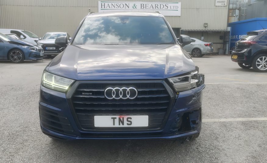 2019 19 AUDI Q7 3.0 TDI V6 S LINE QUATTRO 7 SEATS UNRECORDED DAMAGED SALVAGE