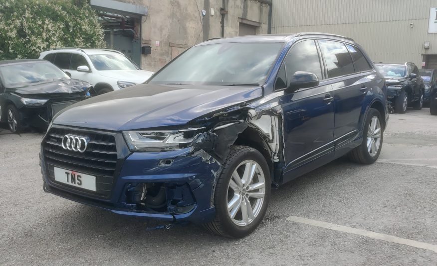 2019 19 AUDI Q7 3.0 TDI V6 S LINE QUATTRO 7 SEATS UNRECORDED DAMAGED SALVAGE