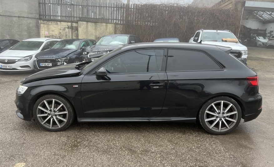 2017 17 AUDI A3 1.4 TFSI BLACK EDITION AUTO UNRECORDED DAMAGED SALVAGE