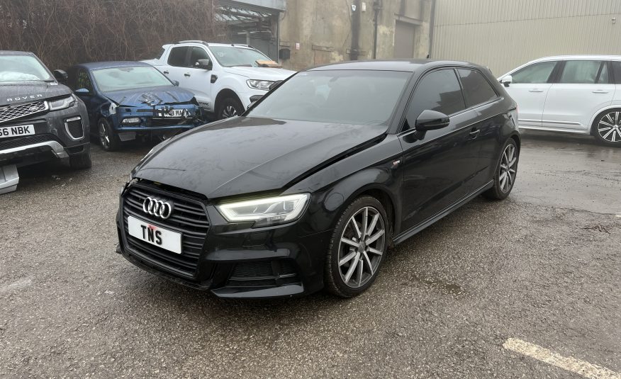 2017 17 AUDI A3 1.4 TFSI BLACK EDITION AUTO UNRECORDED DAMAGED SALVAGE