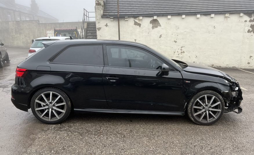 2017 17 AUDI A3 1.4 TFSI BLACK EDITION AUTO UNRECORDED DAMAGED SALVAGE