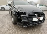 2017 17 AUDI A3 1.4 TFSI BLACK EDITION AUTO UNRECORDED DAMAGED SALVAGE