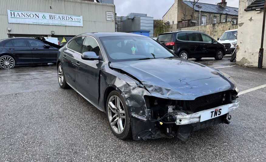 2016 16 AUDI A5 2.0 TDI S LINE QUATTRO SPORTBACK AUTO UNRECORDED DAMAGED SALVAGE