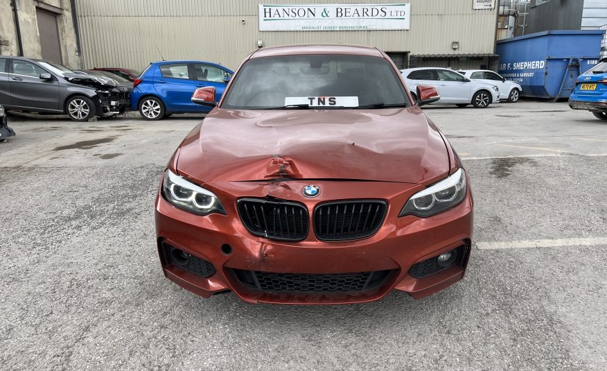 2017 67 BMW 2 SERIES 218i 1.5 M SPORT COUPE 2DR UNRECORDED DAMAGED SALVAGE