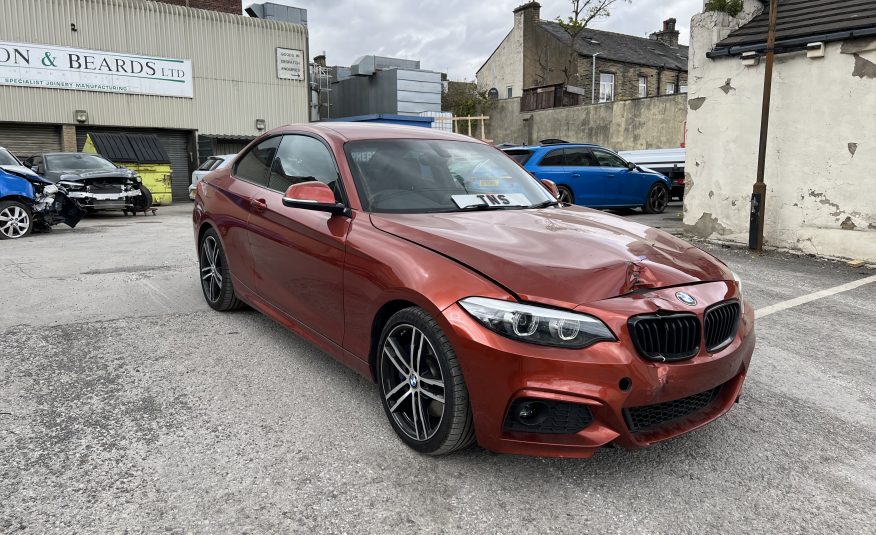 2017 67 BMW 2 SERIES 218i 1.5 M SPORT COUPE 2DR UNRECORDED DAMAGED SALVAGE