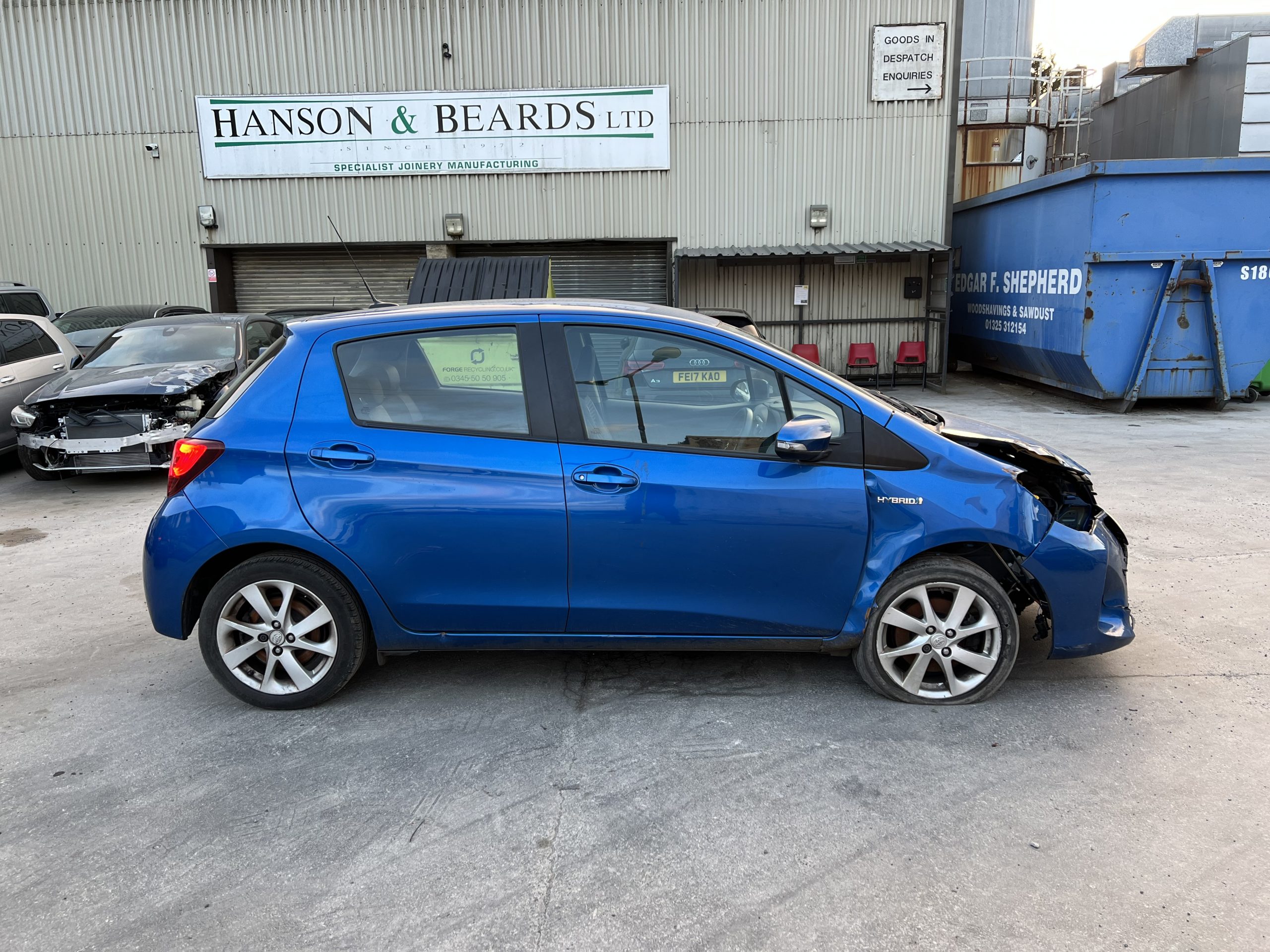 2015 65 TOYOTA YARIS 1.5 VVT-h EXCEL ECVT HYBRID AUTO UNRECORDED DAMAGED SALVAGE