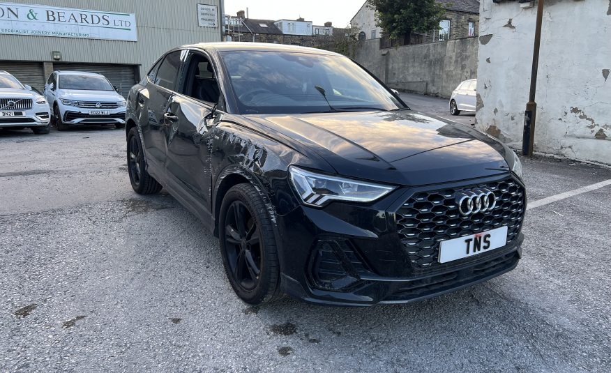 2020 70 AUDI Q3 1.5 TFSI CoD 35 S LINE SPORTBACK AUTO UNRECORDED DAMAGED SALVAGE