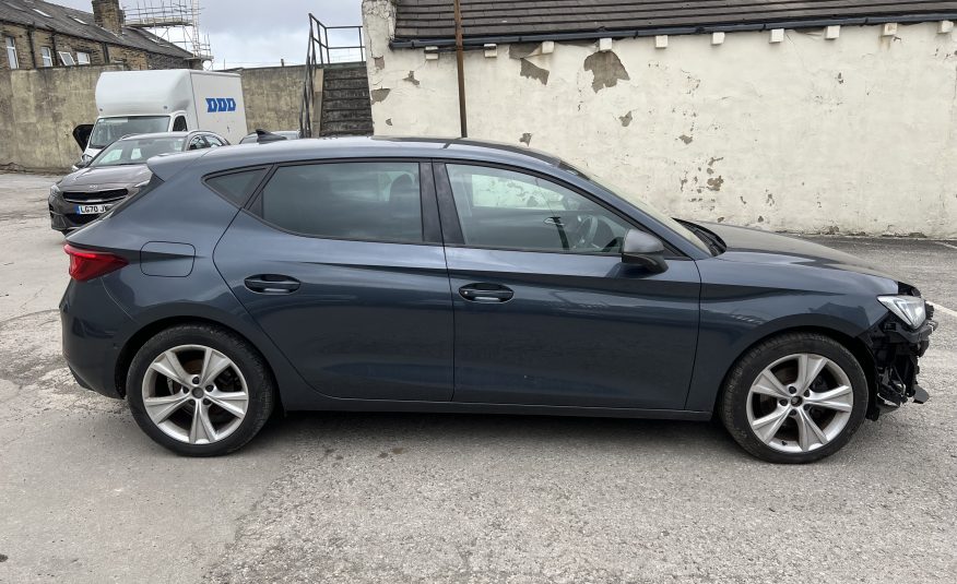 2021 21 SEAT LEON FR 1.5 TSI EVO CAT S DAMAGED SALVAGE