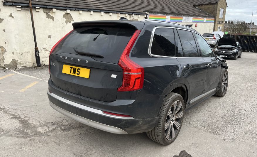 2022 22 VOLVO XC90 2.0H T8 INSCRIPTION PRO 4WD RECHARGE CAT S DAMAGED SALVAGE