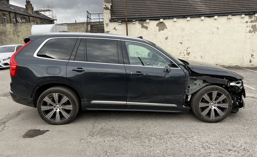 2022 22 VOLVO XC90 2.0H T8 INSCRIPTION PRO 4WD RECHARGE CAT S DAMAGED SALVAGE