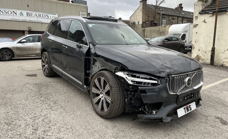 2022 22 VOLVO XC90 2.0H T8 INSCRIPTION PRO 4WD RECHARGE CAT S DAMAGED SALVAGE