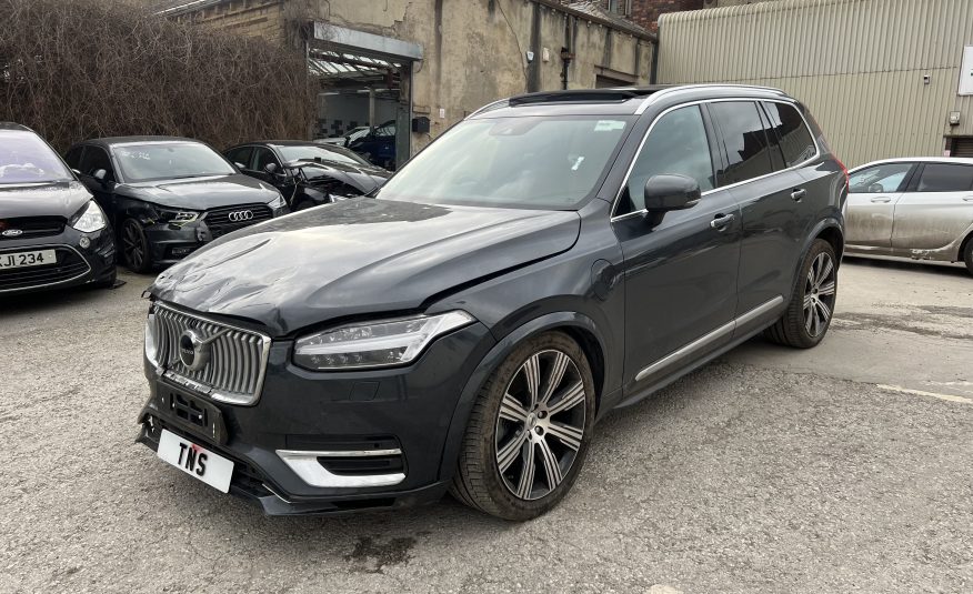 2022 22 VOLVO XC90 2.0H T8 INSCRIPTION PRO 4WD RECHARGE CAT S DAMAGED SALVAGE