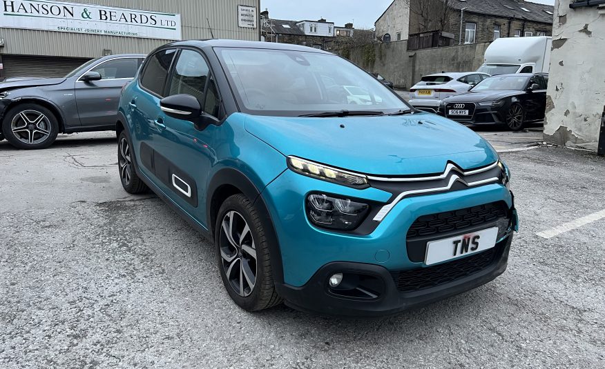 2022 CITROEN C3 1.5 BlueHDi SHINE PLUS UNRECORDED DAMAGED SALVAGE