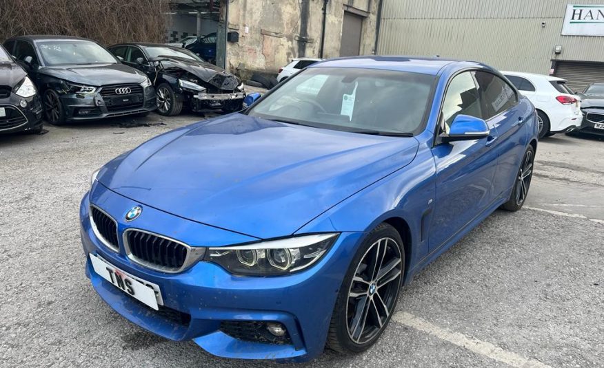 2019 19 BMW 4 SERIES 430D GRAN COUPE 3.0 M SPORT AUTO CAT S DAMAGED SALVAGE