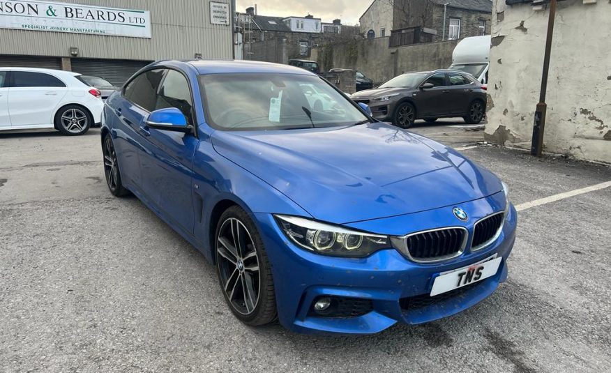 2019 19 BMW 4 SERIES 430D GRAN COUPE 3.0 M SPORT AUTO CAT S DAMAGED SALVAGE