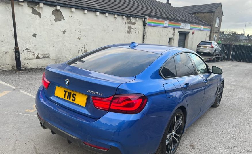 2019 19 BMW 4 SERIES 430D GRAN COUPE 3.0 M SPORT AUTO CAT S DAMAGED SALVAGE